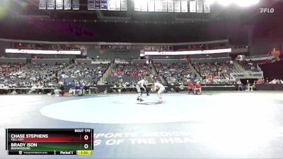 138 lbs Semifinal - Chase Stephens, Tell City vs Brady Ison, Brownsburg