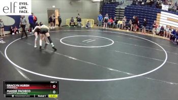 110 lbs. Cons. Round 3 - Graclyn Hursh, Marshfield vs Maddie Pacheco, Lafayette (Wildwood)
