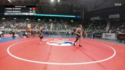 4A-190 lbs Champ. Round 1 - Logan Mendoza, Thunder Basin vs Daniel Clawson, Riverton