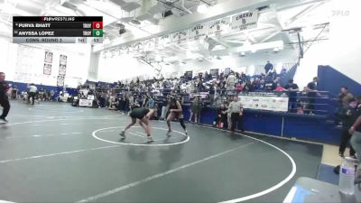 135 lbs Cons. Round 3 - Anyssa Lopez, South Hills vs Purva Bhatt, Troy