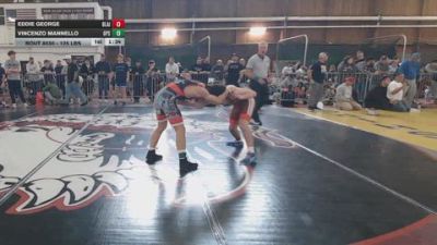 125 lbs Semifinal - Eddie George, Blair Academy vs Vincenzo Mannello, Gps