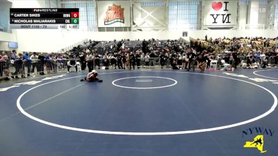 70 lbs Champ. Round 2 - Nicholas Maliarakis, Club Not Listed vs Carter Sikes, Black Belt Wrestling Academy