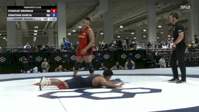 125 lbs Champ. Round 1 - Charles Weidman, Empire Wrestling Academy vs Jonathan Garcia, California