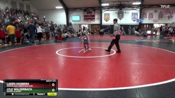 Bracket 11 lbs Quarterfinal - Laken Hogberg, Keokuk Kids Wrestling Club vs Lyle Walderbach, Empire Academy