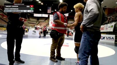 Cadet Boys Lower - 138 lbs 3rd Place Match - Cruz Contreras vs Brody Carson, Sunkist Kids Monster Garage