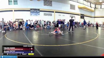 78 lbs Champ. Round 1 - Talon Oakes, New Castle Youth Wrestling Club vs Elijah Pettit, Bloomington South Wrestling Club