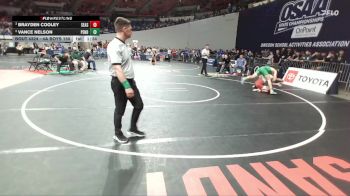 4A Boys 150 lbs Semifinal - Brayden Cooley, Seaside Boys vs Vance Nelson, Pendleton Boys