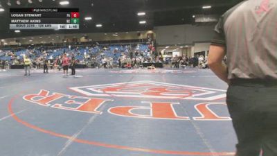126 lbs Consi Of 64 #2 - Logan Stewart, PA vs Matthew Akins, NC