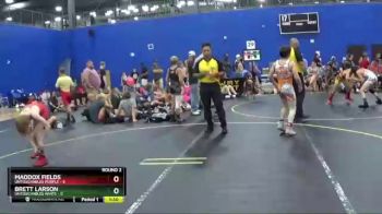 90 lbs Round 2 (4 Team) - Maddox Fields, Untouchables Purple vs Brett Larson, Untouchables White