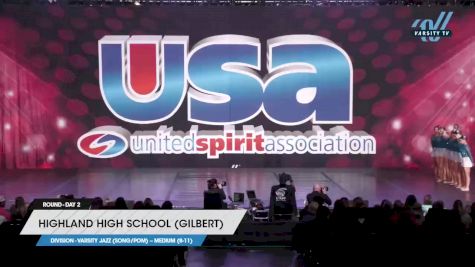 Highland High School (Gilbert) - Varsity Jazz (Song/Pom) -- Medium (8-11) [2023 Varsity Jazz (Song/Pom) -- Medium (8-11) Day 2] 2023 USA Spirit & Junior Nationals/Collegiate Championships