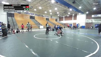 46-48 lbs Round 1 - Bruce Valdez, Hemet Youth Wrestling Club vs Judsen Burton, Sting WC