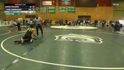 149 lbs Cons. Round 4 - Aaron Rodgers, Bakersfield College vs Luke VanBrabant, Cuesta