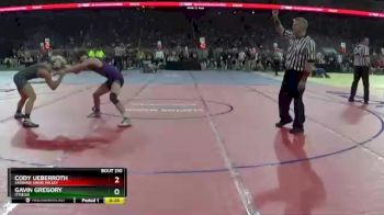 D3-145 lbs Cons. Round 1 - Cody Ueberroth, Saginaw Swan Valley vs Gavin Gregory, Otsego