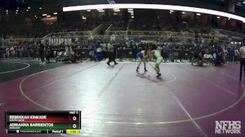 105 lbs Quarterfinal - Adrianna Barrientos, Oakleaf vs Rebekkah Kinkade, South Dade