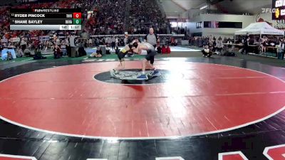 6A 113 lbs Quarterfinal - Ryder Pincock, Thunder Ridge vs Shane Bayley, Borah