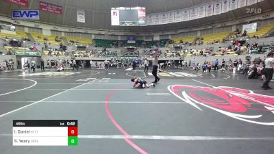 46 lbs Semifinal - Issac Daniel, Pottsville Apache Youth Wrestling vs Sawyer Yeary, Greenwood Wrestling Academy