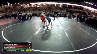 132 lbs Champ. Round 3 - Anthony O`Dell, Mater Lakes Academy vs Tanner Spalding, Woodward Academy