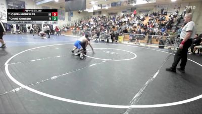 126 lbs Champ. Round 3 - Chris Qureshi, Fountain Valley vs Joseph Gonzales, Huntington Beach