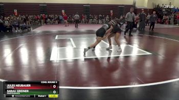 110 lbs Cons. Round 3 - Jules Neubauer, Denver vs Sarah Greiner, Independence