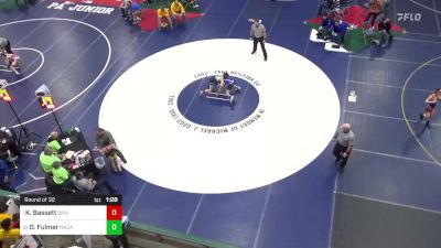 89 lbs Round Of 32 - Keegan Bassett, Bishop McCort vs Derek Fulmer, Nazareth