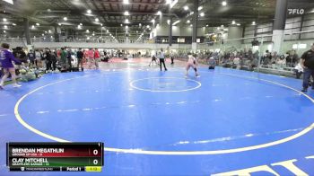 120 lbs Semis (4 Team) - Clay Mitchell, GRAPPLERS GARAGE vs Brendan Megathlin, GROUND UP USA