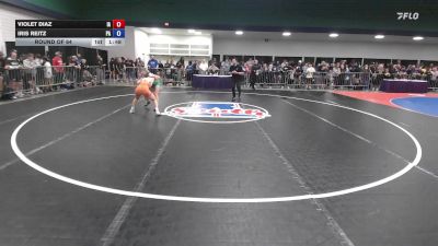 118 lbs Round Of 64 - Violet Diaz, IA vs Iris Reitz, PA