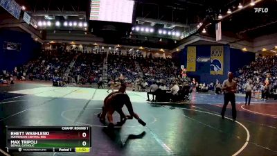 150 lbs Champ. Round 1 - Max Tripoli, DePaul Catholic vs Rhett Washleski, Hunterdon Central Reg