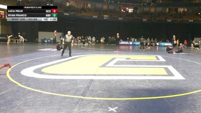 149 lbs Consi Of 16 #1 - Luca Felix, North Carolina State vs Ryan Franco, Army