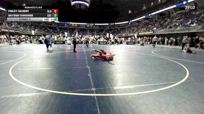118 lbs Consy 5 - Finley Gilbert, Clearfield vs Skyden Thrower, Exeter Twp.