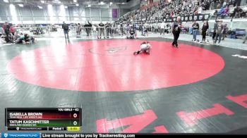 62 lbs Semifinal - Isabella Brown, Team Real Life Wrestling vs Tatum Kaschmitter, Highland Huskies WC