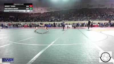 118 lbs Round Of 32 - Sydney Coffey, Mustang Middle School vs Peyton Hightower, Mannford Pirate Youth Wrestling