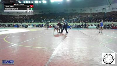 128 lbs Consi Of 8 #2 - Lynly Flud, Hilldale vs Whitney Bryant, Mustang Middle School