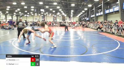 132 lbs Rr Rnd 2 - Jack Kazalas, Quest School Of Wrestling Gold vs Caleb Rafael, Great Neck WC