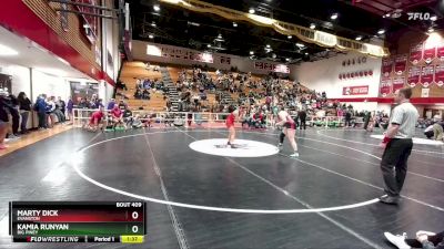 190 lbs Quarterfinal - Kamia Runyan, Big Piney vs Marty Dick, Evanston