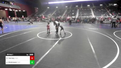 40 lbs Quarterfinal - Kamden Anderson, Kimball WC vs Hudson Bunkowske, Black Hills Academy