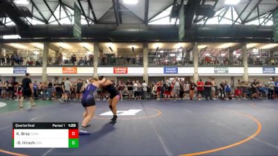 123-131 lbs Quarterfinal - Bree Hirsch, Toss Em Up Wrestling Academy vs Kaytlynn Bray, Collinsville Wrestling Club