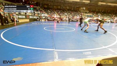 130 lbs Consi Of 4 - Evan Kleitsch, Wapsie Valley vs Luca Giacobbi, Young Guns