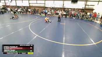 86 lbs 5th Place Match - Gibson Ashby, Wasatch Wrestling Club vs Steele McKinlay, Jr. Wildcat Wrestling Association (Richfield, UT)
