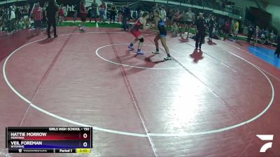 150 lbs Quarterfinal - Hattie Morrow, Montana vs Veil Foreman, Wyoming