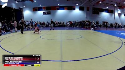 77 lbs Round 1 - Dominik Coleman, Legacy Dragons Wrestling vs Paul Regalbuto, NOVA Wrestling Club