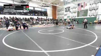 138 lbs Champ. Round 2 - Johny Guillen, Ramona (Riverside) vs Richard Rojas, Warren