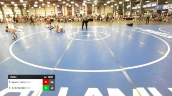 100 lbs Rr Rnd 3 - Ty Valenzuela, Short Time vs Kaden Kleinmman, Ride Out Wrestling Club