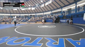 157 lbs Semifinal - Greyson Zellers, Cowley College vs Kadence Roop, Northeast Oklahoma