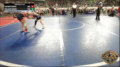 46 lbs Quarterfinal - Jayden Garza, Wesley Wrestling Club vs Roland Beisel, Team Tulsa Wrestling Club