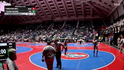 3A-165 lbs Champ. Round 1 - Brexton Bell, Calvary Day School vs Kaleb Sayers, Luella