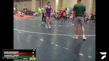 157 lbs Round 2 (6 Team) - Zane Bovenizer, Bad Natured Rodents vs Marshall White, Patriots WC Green