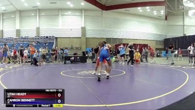 132 lbs Cons. Semi - Utah Heady, KY vs Camron Bennett, IA