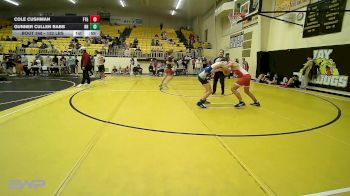 132 lbs 3rd Place - Cole Cushman, Fort Gibson vs Gunner Cullen Babb, Rogers Jr High