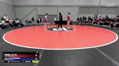 140 lbs Quarters & 1st Wb (16 Team) - Isabel Leyva, California Red vs Elle Kaufmann, Georgia Blue