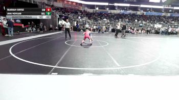 72 lbs Quarterfinal - Mariah Ortiz, ECW vs Ava Voyles, Bulls WC